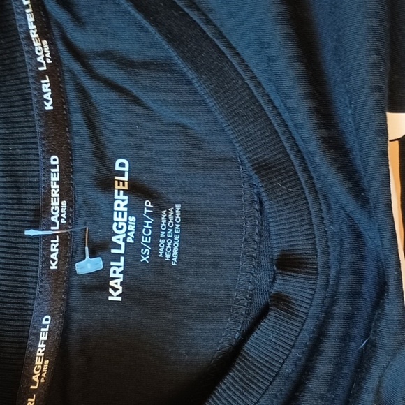 Karl Lagerfeld Paris Graphic Long Sleeve Tee RRR - Picture 3 of 6